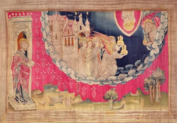 Engel, aus dem Apokalypse-Wandteppich von Angers, 1373-87